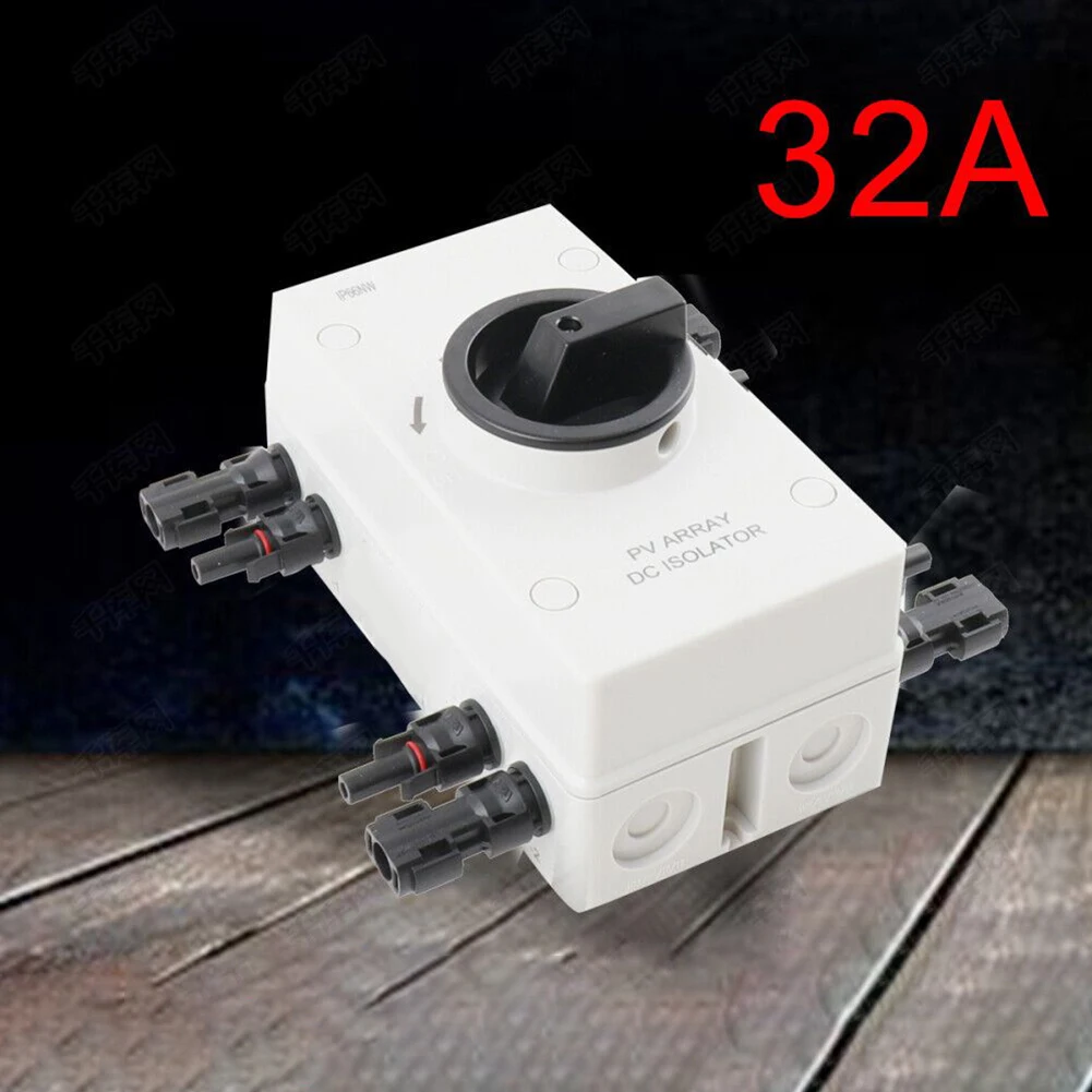 

DC Solar Disconnect Switch 32A 1000V IP66 Rated Isolating Switch for Secure Power Control in Solar and Marine Installations
