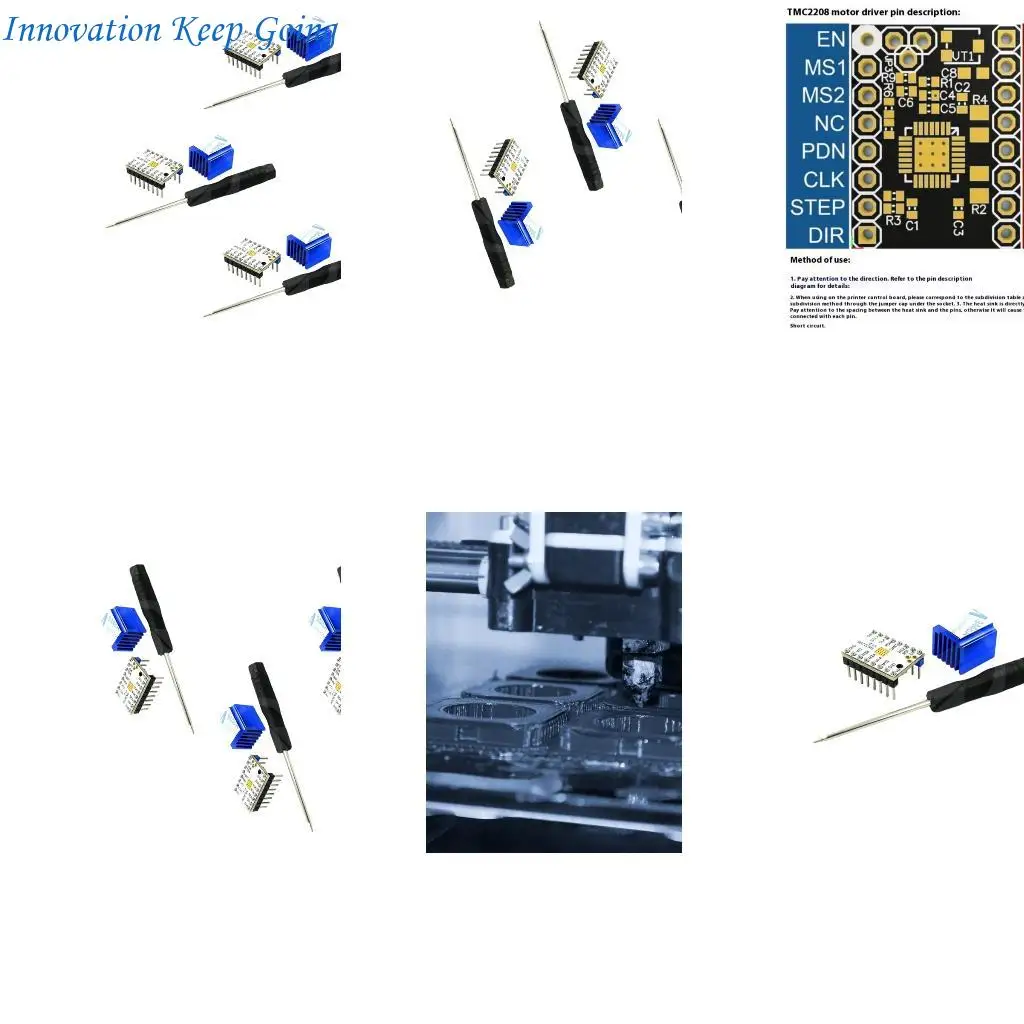 

E65C -принтер TMC2208 Кэтапер двигатель Модуль водителя с радиатором с радиатором