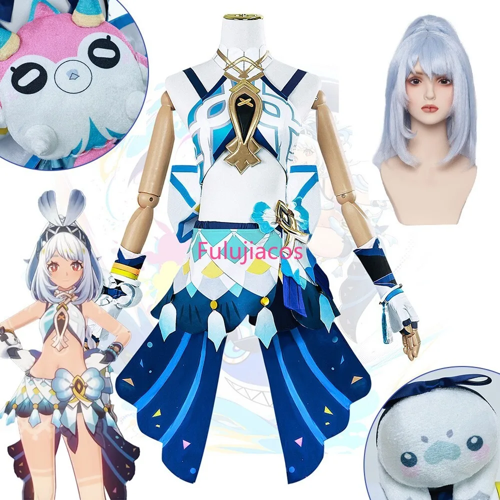 

Game Genshin Impact Mualani Cosplay Costume Full Set Outfits Halloween Carnival