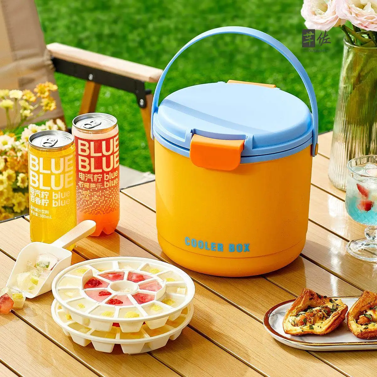 

Portable Ice Cube Insulation Box Commercial Stall Car Outdoor Camping Freshness Preservation Small Refrigerator