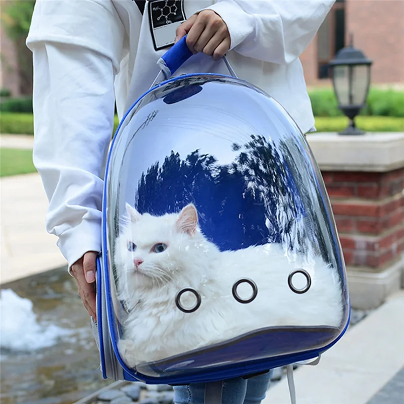

【CLEARANCE】Carrying Bag Space Pet Backpack Breathable Portable Transparent Backpack Puppy Dog Transport Carrier Space Capsule Ba