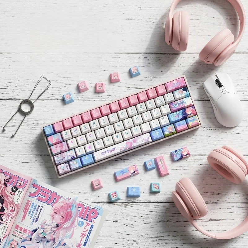 120 Key Aemeath Keycaps Set Ga - đánh giá và giá Gaming Keyboard Theme