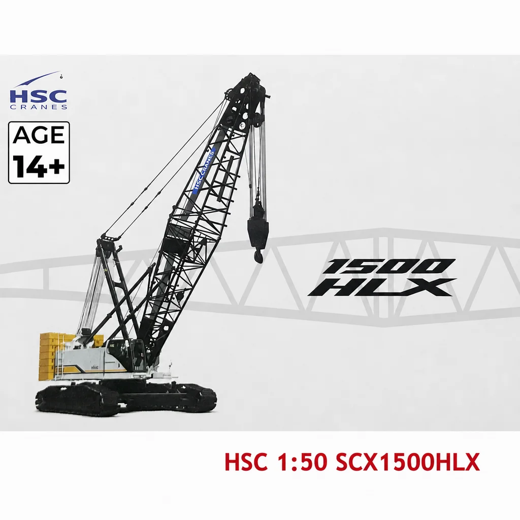 1:50 Scale Alloy Model HITACHI SUMITOMO HSC SCX1500HLX Crawler Crane Tower Engineering Machinery Collectible Gift