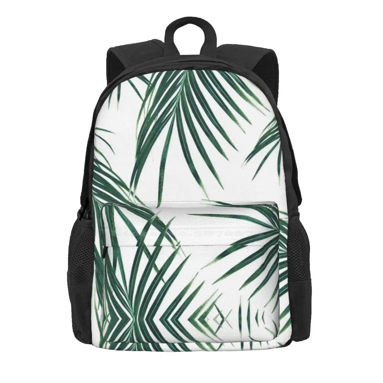 Green Palm Leaves Dream #2 #Tropical #Decor #Art Hot Sale Schoolbag Backpack Fashion Bags Color Digital Manipulation Collage