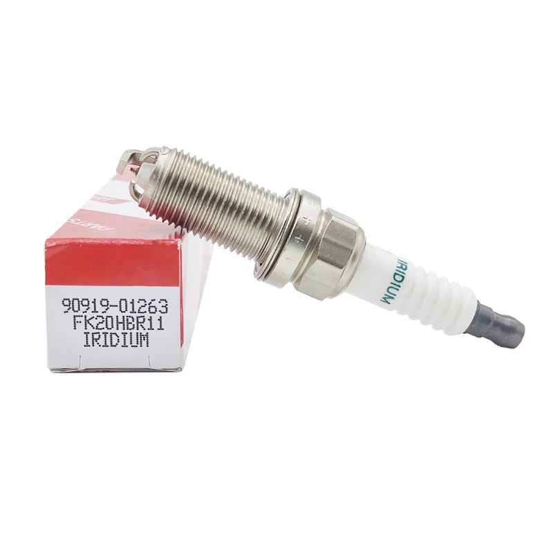 4/20pcs 90919-01263 FK20HBR11 Dual Iridium Spark Plug For Toyota 9091901263 FK20HB-R11 90919 01263 Car Engine