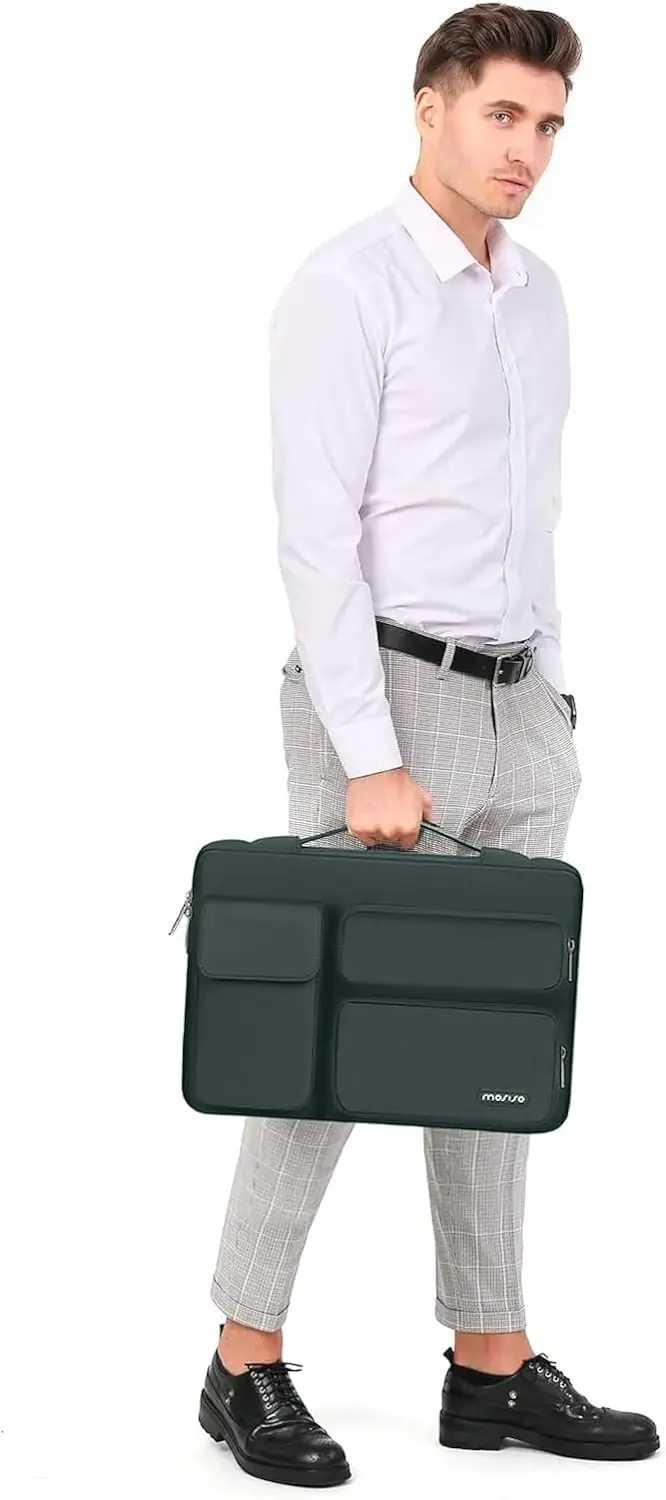 กระเป๋าใส่แล็ปท็อปสำหรับ MacBook Air Pro 13 13.3 14 15 16 นิ้ว รุ่นปี 2024 รองรับชิป M3 M2 M1 เคสโน้ตบุ๊ก Surface Book Dell HP Lenovo กระเป๋าเอกสาร