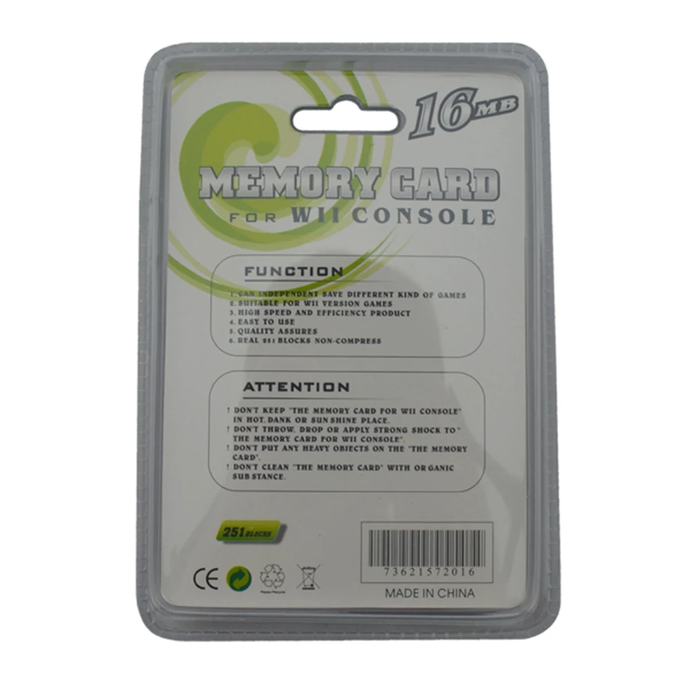 12 قطعة 16 متر العلامة التجارية الجديدة بطاقة الذاكرة لوحدة التحكم وي بطاقة تخزين الذاكرة توفير التوقف ل GameCube GC ل وي