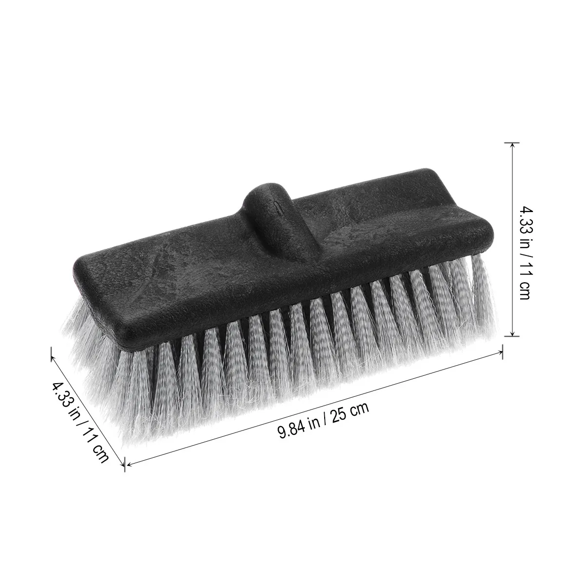 Car Wash Brush Comfortable Grip Scrub Brush Head Scratch Free Auto Cleaning Tool for Car Small Trucks Boats Decks Kitchen