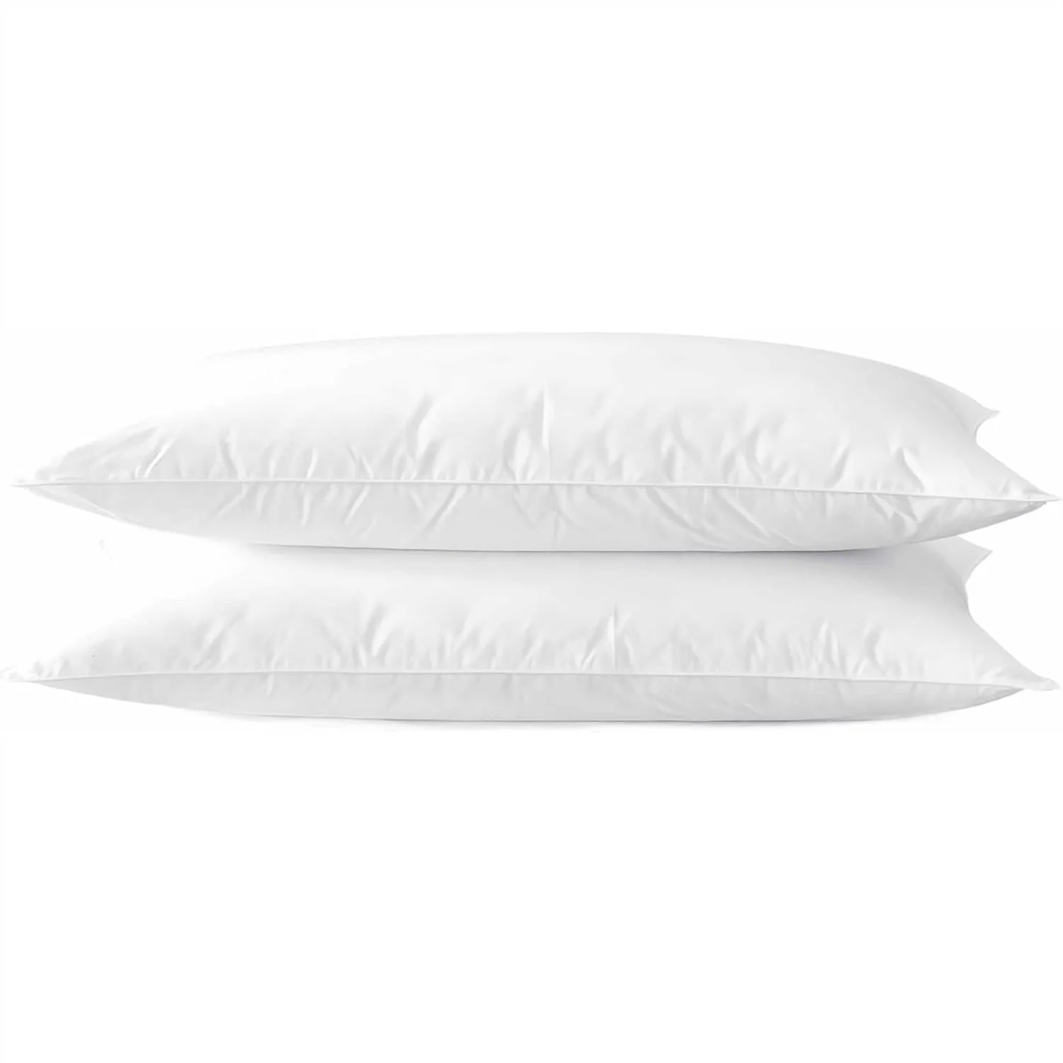 

Ultra Thin Flat Bed Pillows Standard Size Set of 2 for Sleeping 20x26, Machine Washable