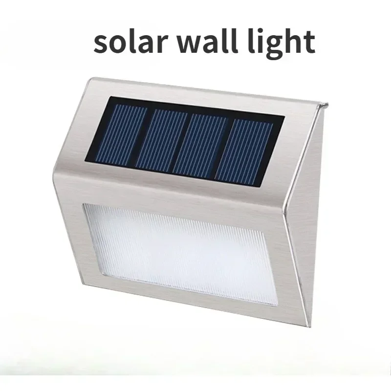 

Solar Step Lights Solar Fence Lights Outdoor LED Stainless Steel Wall Lamps Deck Lights For Stair Fence Step Walkway Patio