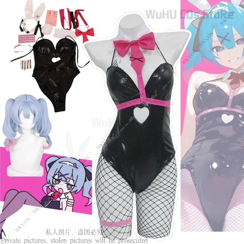 

Костюм для косплея с кроличьими отверстиями, костюм кролика для девочек, боди для взрослых и женщин, сексуальный комбинезон с кроликом, Хэллоуин, карнавал, вечеринка, идол Vtuber, ролевая игра