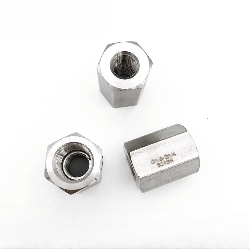

G1/8 "мама-мама M8 M10 14 20 1/4 "3/8" BSP NPT шестигранная муфта из нержавеющей стали 304, адаптер для фитинга для труб высокого давления