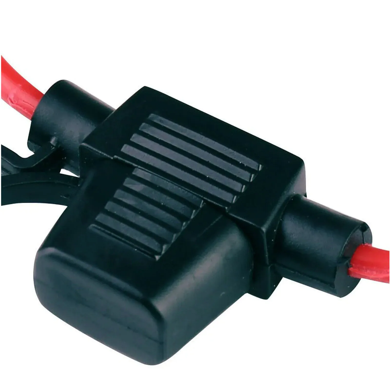 2pcs Car Fuse Holder Waterproof Medium Blade Adapter Splash-proof Box for 12V 30A in Line Cutoff Switch Socket Damp Proof