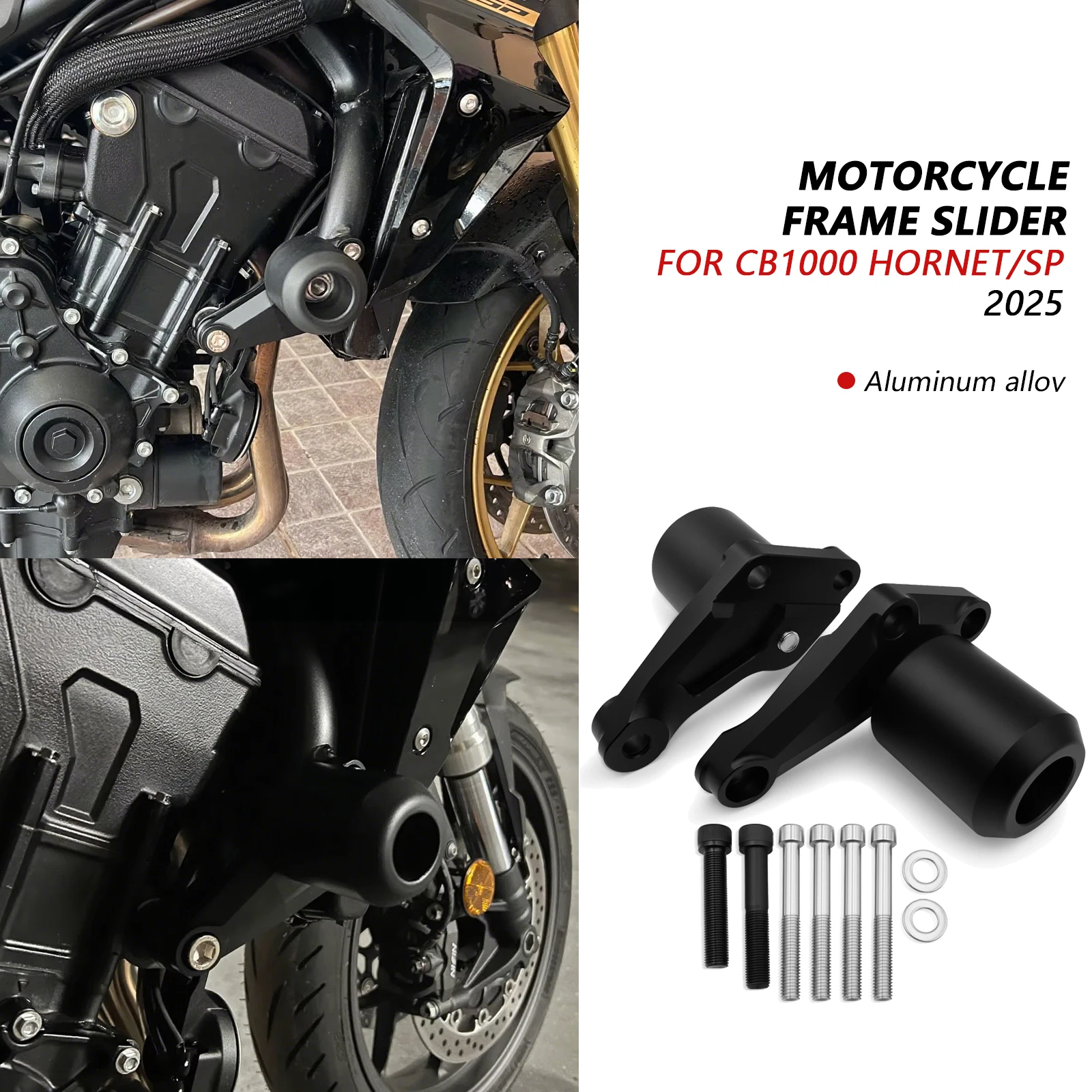 

For Anti-collision Ball CB 1000 Hornet SP 2025 CB1000 Hornet Frame Slider Protector Motorcycle Engine Anti-collision Protector