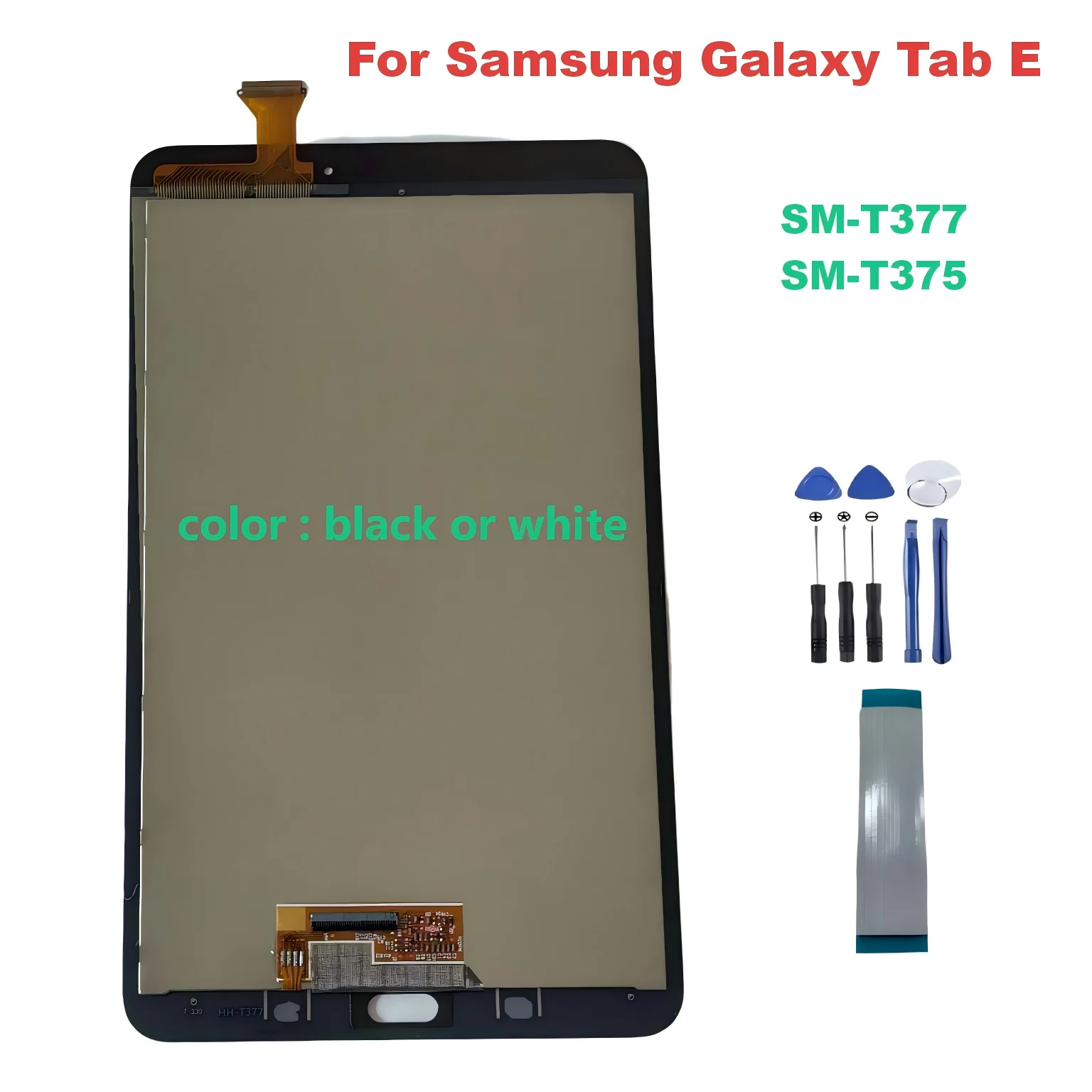 AAA For Samsung Galaxy Tab E 8.0  SM-T377 SM-T375 T377 T375 LCD Display Touch Screen Digitizer Assembly Tools