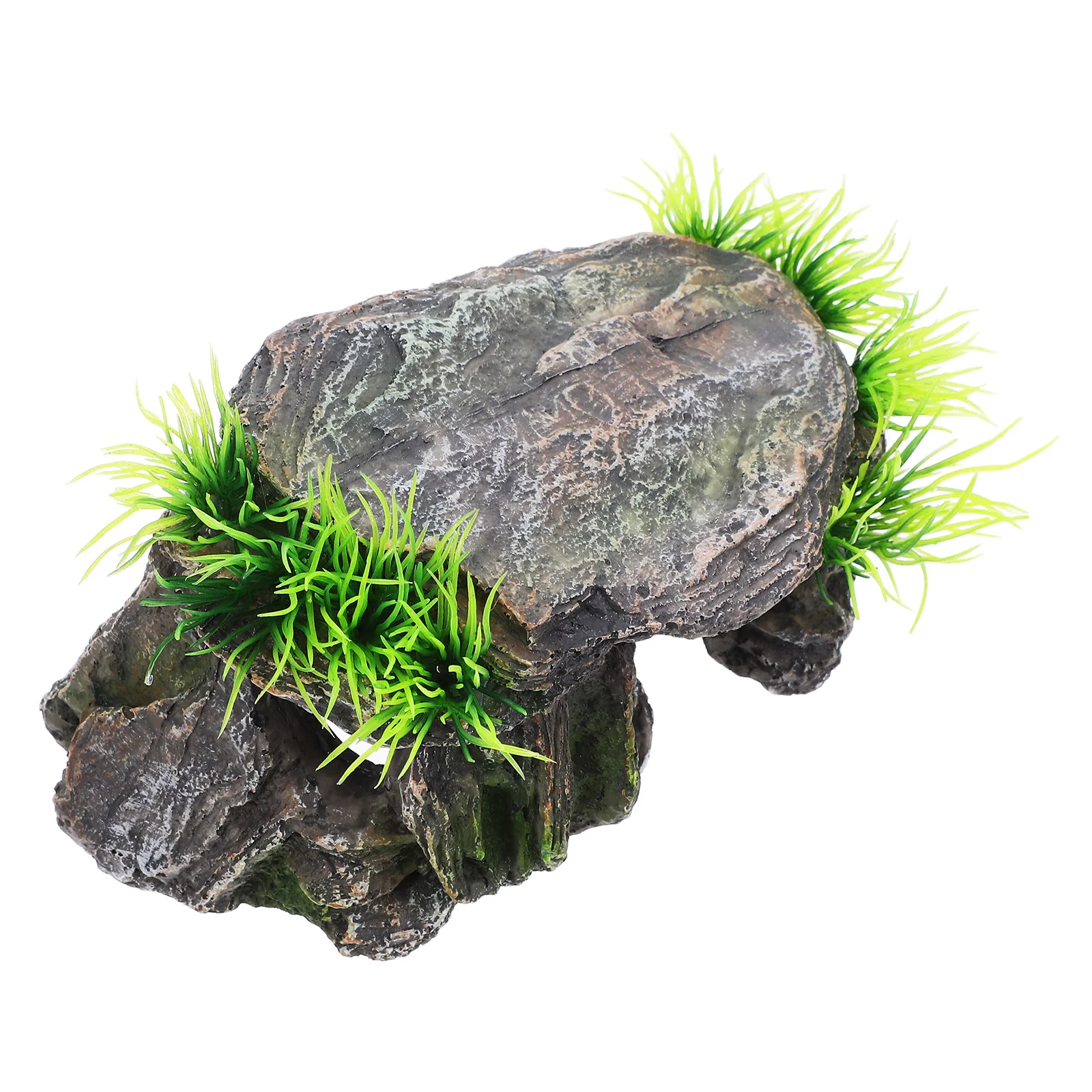 

Reptile Hideout Basking Platform Resin Cave Durable Reptile Shelter for Turtle Lizard Snake Terrarium Basking Platform