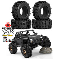 4pcs 1.9inch 95mm Rubber Tires For 1/10 Rock Track Redcat Scx10 Ii Axial 90046/90047 Rc4wd Yikong D90 Trx4 Trx6 Rc Car Tyre