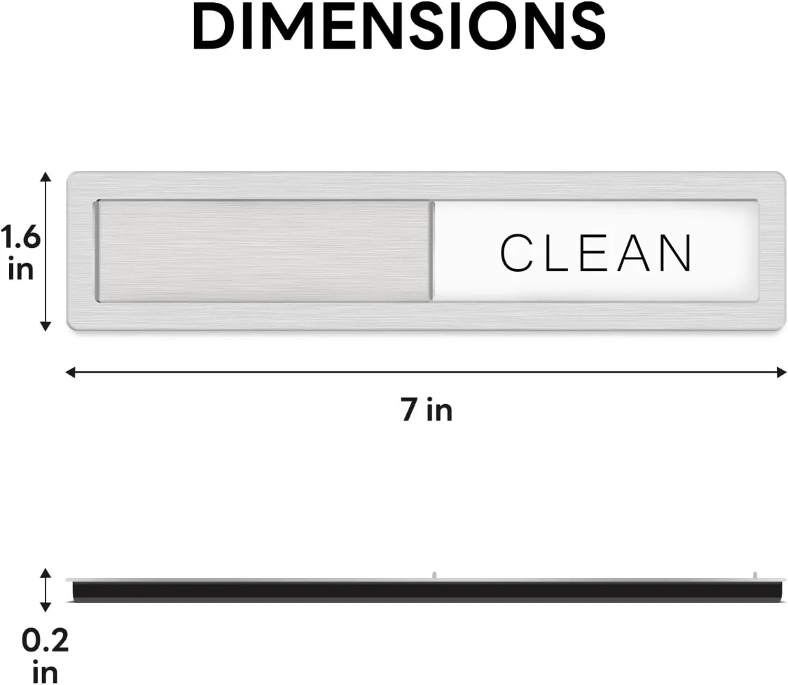 Stainless Steel Dishwasher Magnet – “Clean/Dirty” Sign, Strong Non-Scratch Kitchen Accessory