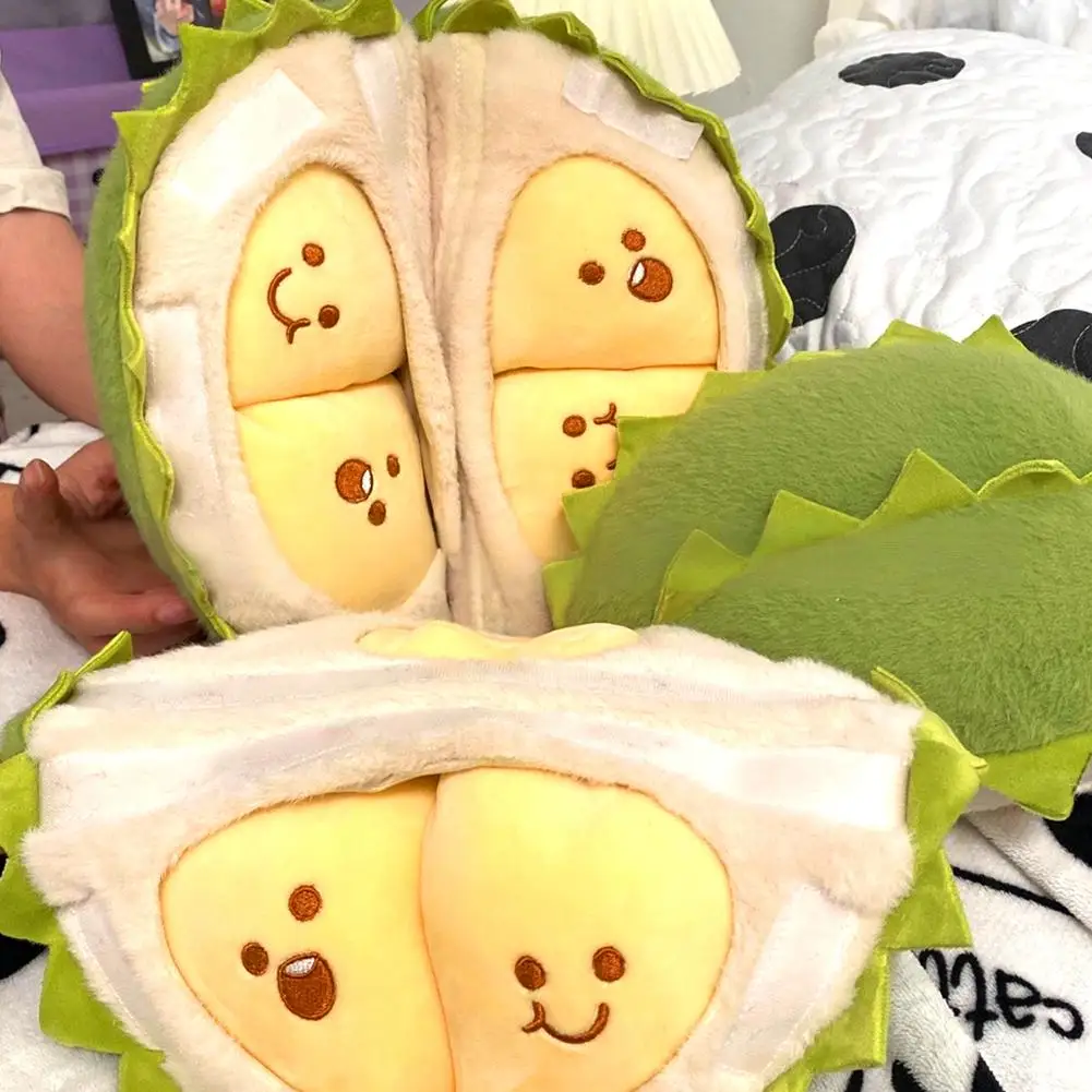 

30cm Cute Plush Durian Design Doll Creative Tearable Soft Plush Toy Super Hot On Ins/TT Simulated Fruit Birthday Gift Decompress