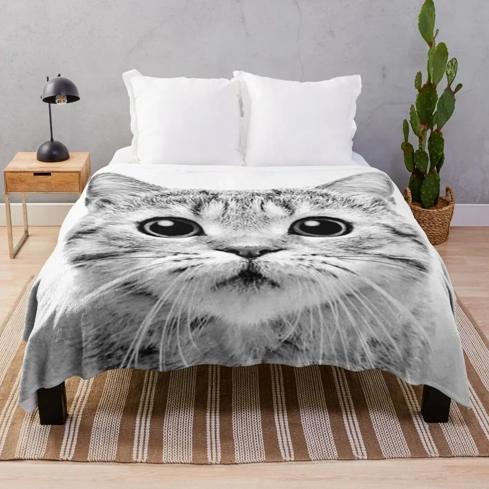 

Cat - Faces Throw Blanket Soft Breathable Blanket for Night Sleeping