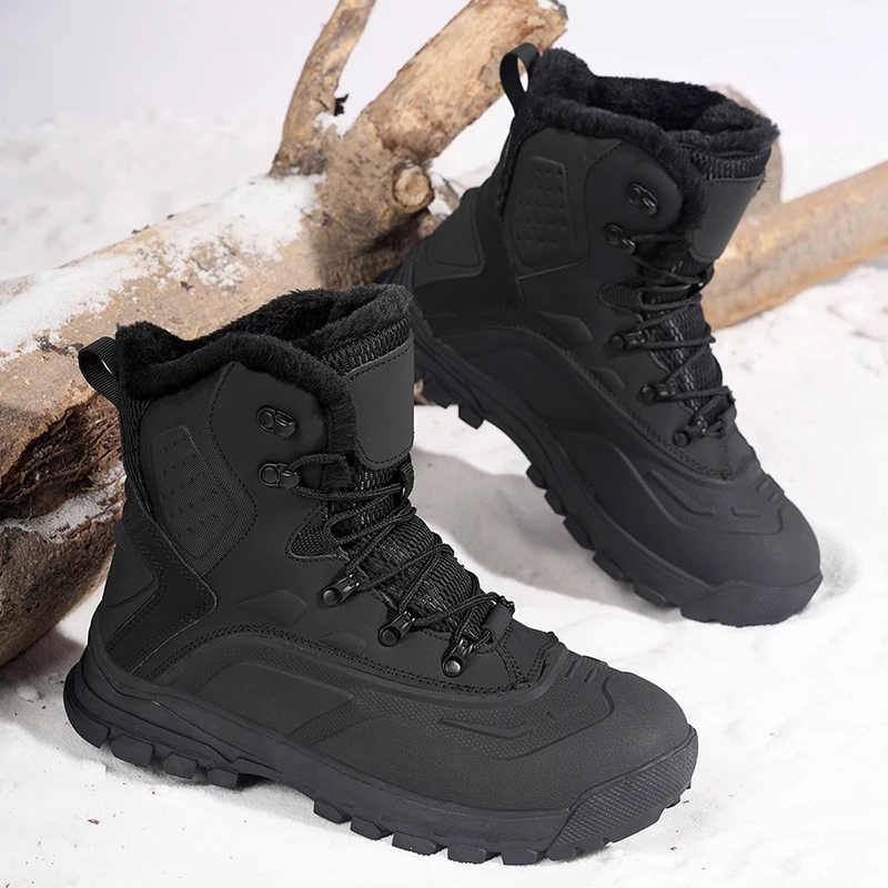 Men's cotton shoes lac e up high top denim boots casual sports shoes trendy and fashionable men's boots big size 48