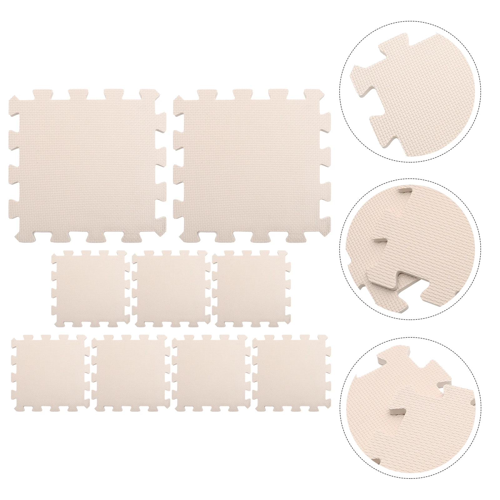 

9pcs Foam Knitting Pad Crochet Blocking Mats Hook Supplies Portable Needle Felting Work Surface Sewing Accessories
