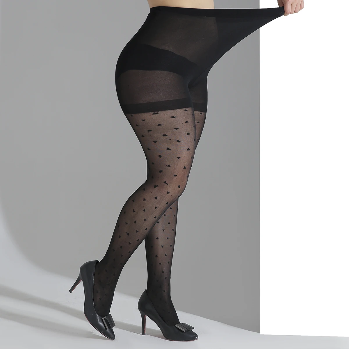 Plus Size women Sexy summer Breathable High Quality Patterned Fashion Versatile  Elastic New Long Socks