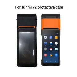 For sunmi V2 protective case shoulder strap waterproof fall prevention handheld smart Android POS machine sunmi v2s PDA case