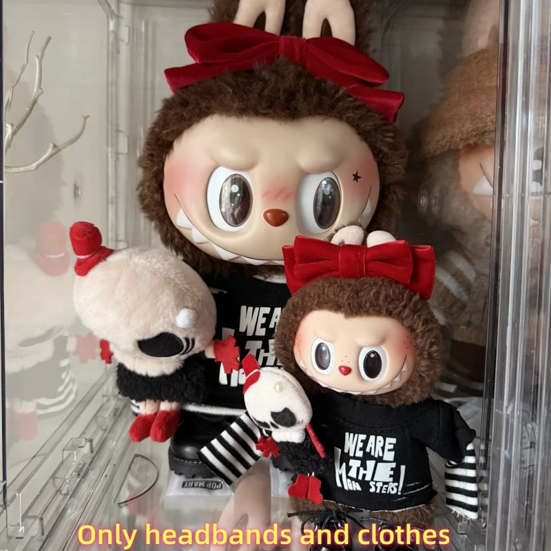 

New Clothes 17cm/38cm For Labubu Doll Costume Clothes And Shoes No Doll Included Cute Customized Accessories