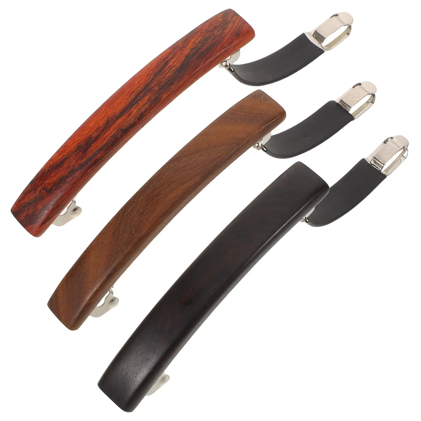 

3Pcs Minimalist Sandalwood Hair Clip Wooden Barrettes Ponytail Holder Fashionable Accessories for Women Retro Hair Clips