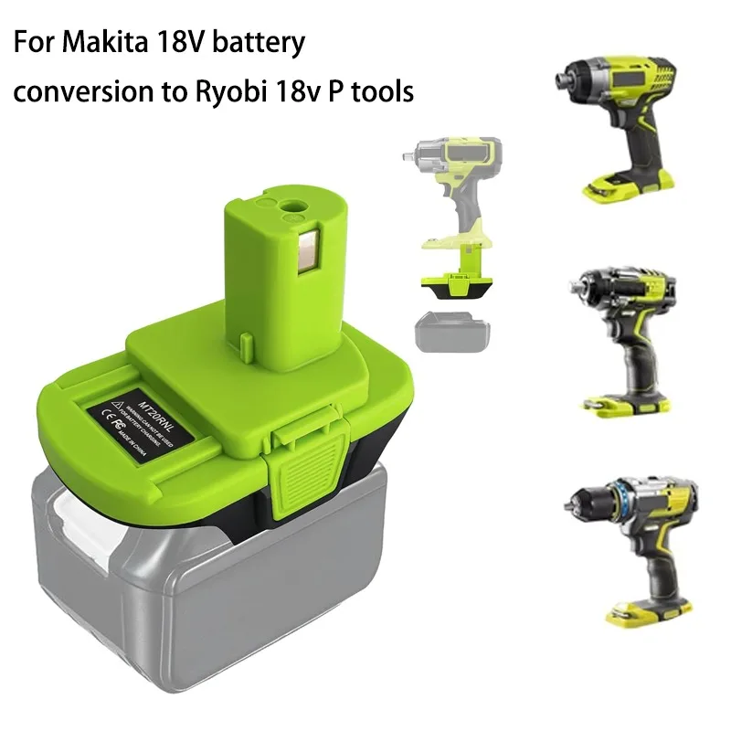 

MT20RNL адаптер-конвертер для литий-ионного аккумулятора Makita 18 В, преобразователь в аккумулятор Ryobi 18 В P102 P103 P104, аккумуляторные инструменты