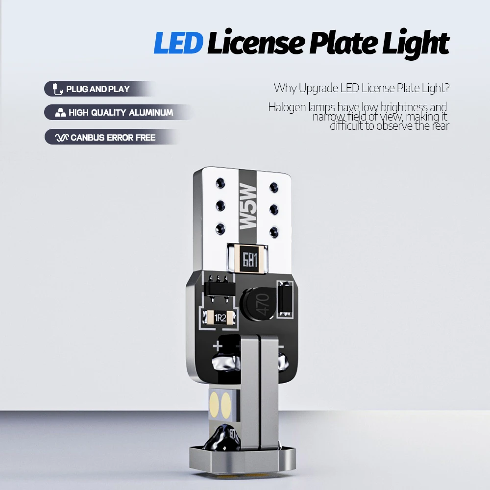 2pcs LED License Plate Light For Nissan NV200 NV250 NV300 NV400 2011 2012 2013 2014 2015 2016 2017 2018 2019 Canbus Accessories