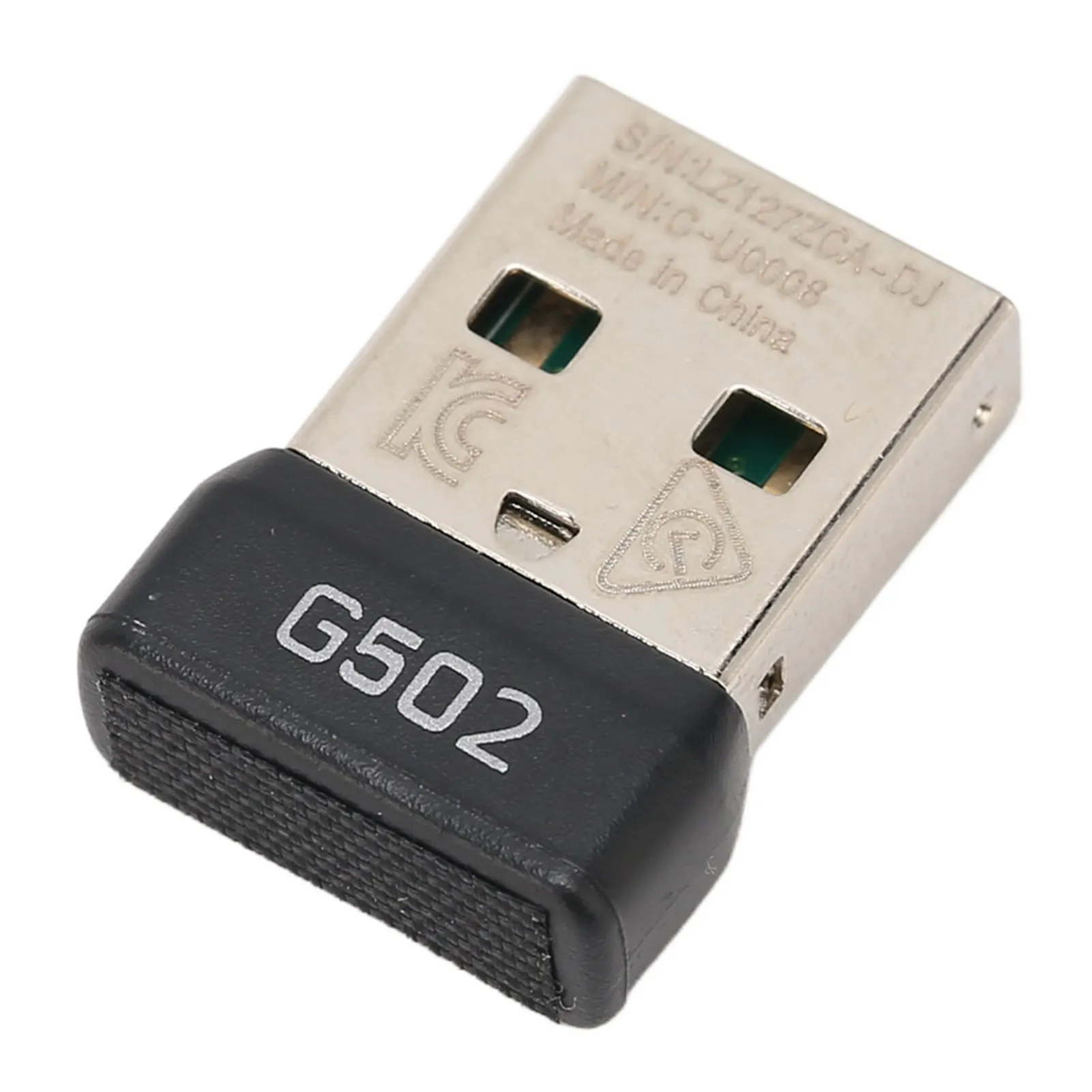 ตัวรับสัญญาณ USB 2.4GHz Wireless Stable สัญญาณขนาดเล็กแบบพกพาทนทาน ABS โลหะอะแดปเตอร์เมาส์สําหรับ G502 LIGHTSPEED แผ่น