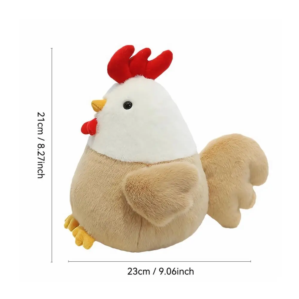 Nieuwe 8 inch knuffel kip vorm simulatie knuffeldier speelgoed zacht lichaamskussen woondecoratie