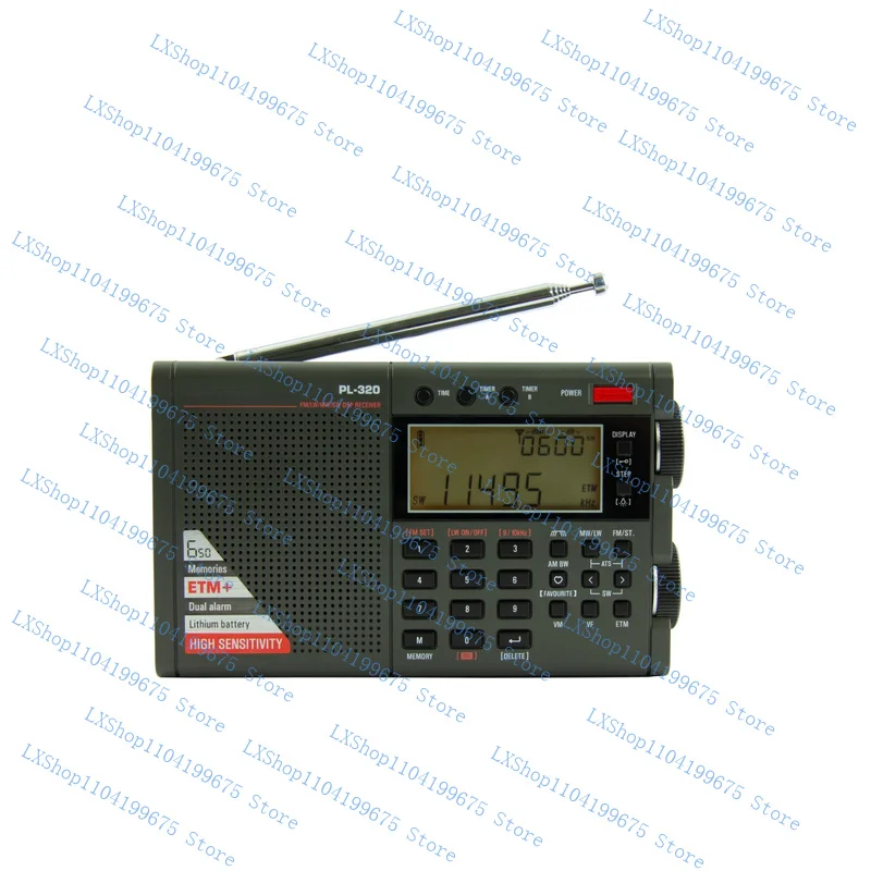

NEW FOR TECSUN PL-320 PLL DSP AM/FM & Shortwave worldband radio receiver