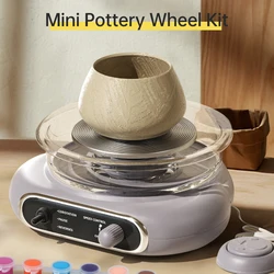 Mini Pottery Wheel Kit for Kids Adults Pottery Clay Art 4.7