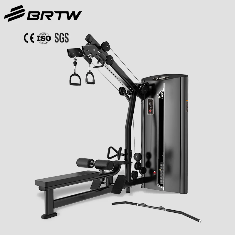 

High Quality Commercial Quality Dual Function Gym Fitness Equipment Lat Pull Down/low Row Machine for Indoor Workout