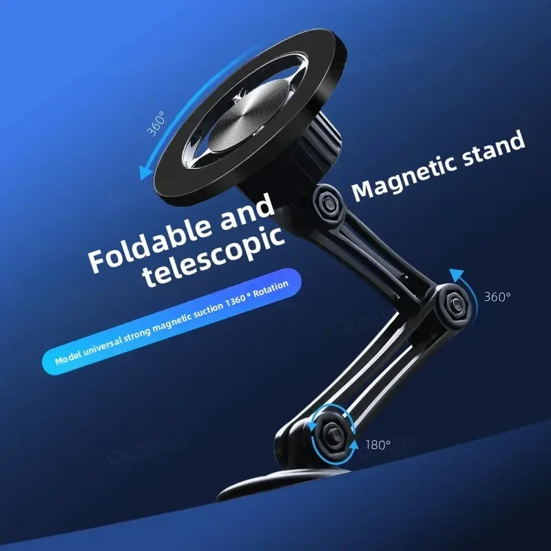 유니버설 360 °   회전식 마그네틱 차량용 핸드폰 거치대, iPhone 15 14 13 12 Pro Max X Samsung Xiaomi 호환