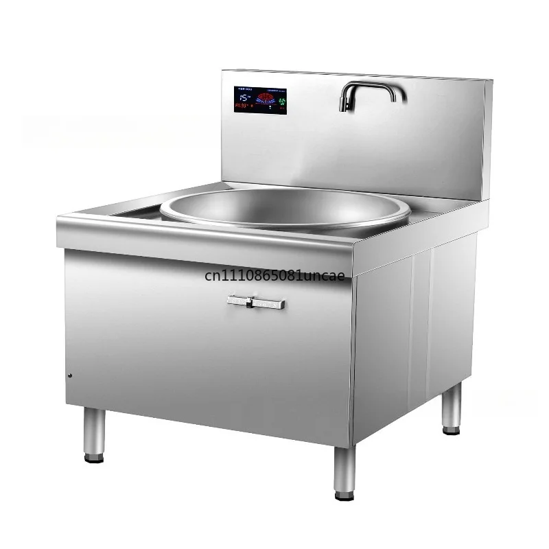 For Commercial High Power Stainless Steel Induction Cooker Large Wok Stove For Canteen Hotel Restaurant Stir Frying