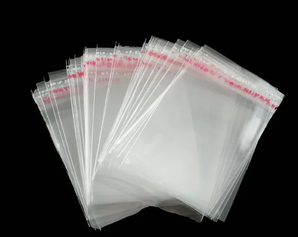 Plastic Self-Seal Bags Transparent Storage Earrings Bracelets Jewelry Bags For Gifts (Usable Space: 4.5x4cm) 6cm x4cm,200PCs