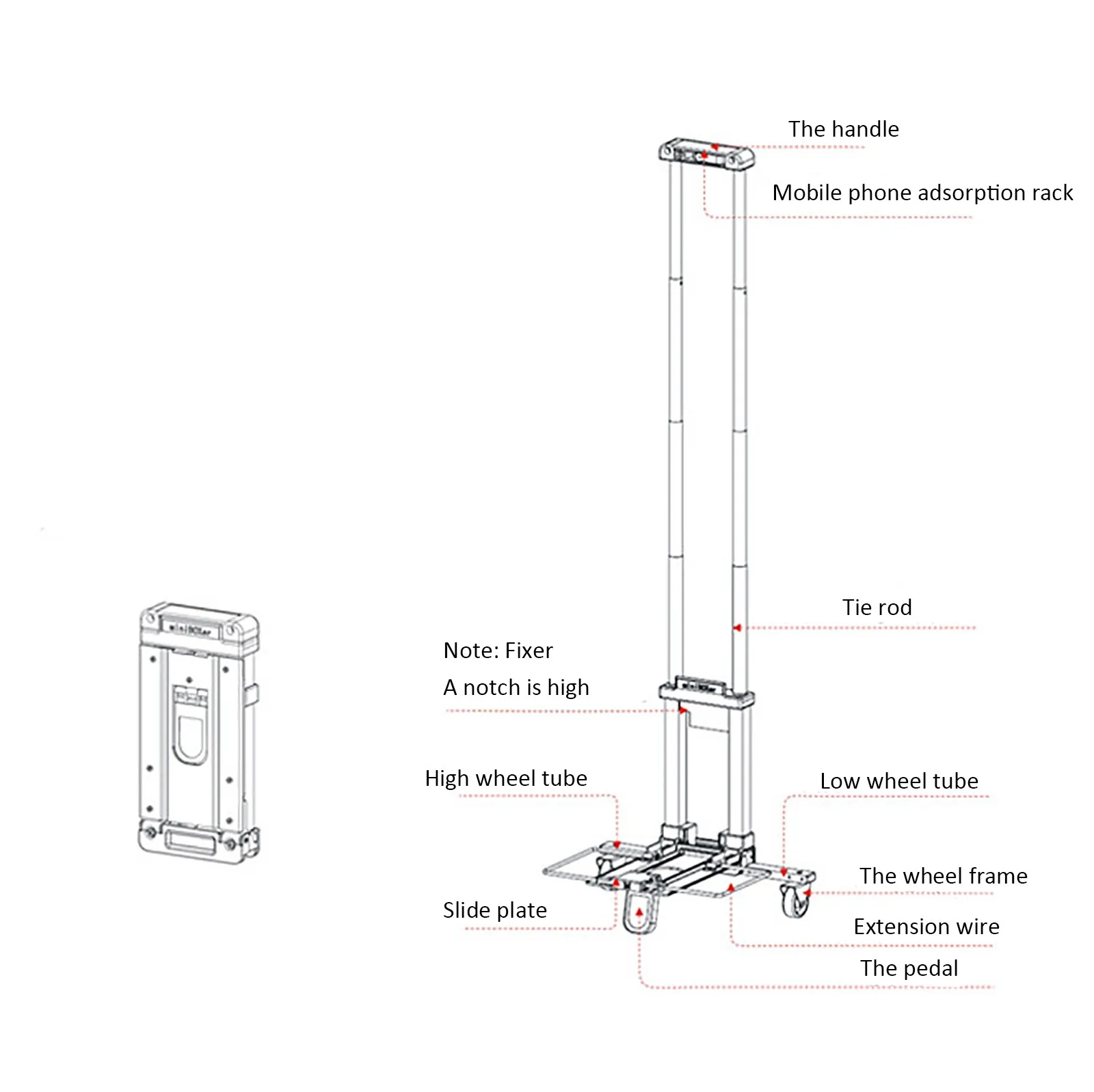 L50 Clip Tropiliミニポータブルコントローラー,perjalanan baja,kecil keranjang,pyimpanan diliat