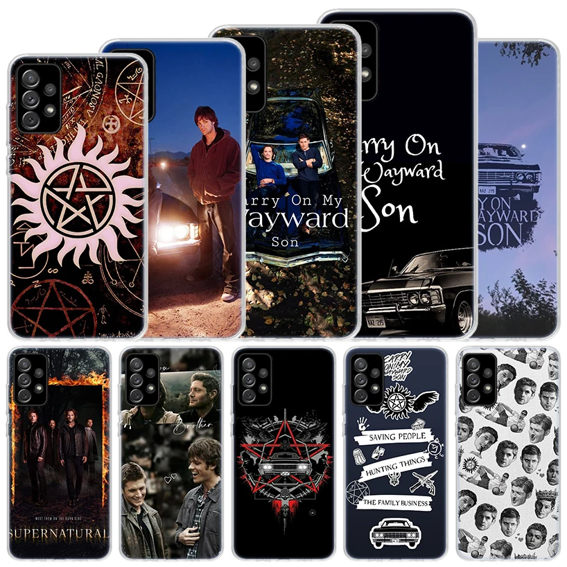 Мягкий чехол Babaite Supernatural SPN Dean And Sam для Samsung Galaxy A17 A16 A26 A36 A56 A15 A14 A13 A55 A54 A53 A25 A