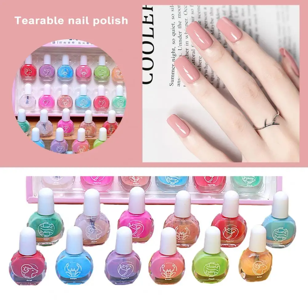 

Low Odor Nail Polish for Kids Kids Nail Polish with Vibrant Candy Colors Safe Gentle 24pcs Kids Nail Polish Set Low for Girls