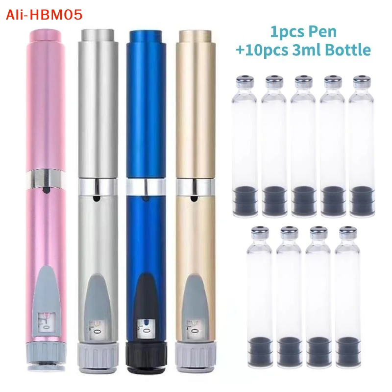 (HB05)Magic Pen 3ml Sterile Empty Cassette Bottle Cartridges Pen Tip Precise Dosing Injection Pen Kit For Insulin