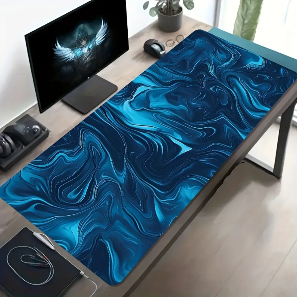 CIFbuy Large Tech Gradient Mouse Pad Non-Slip Rubber Washable For Office Home Computer Laptop Gaming Smooth Surface Desk Mat