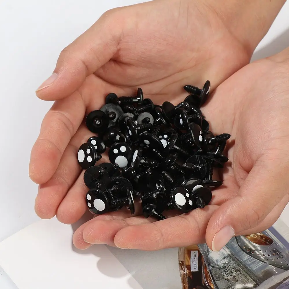 

100 шт. DIY ручной работы крючком аксессуары для животных изготовление глаз глаз яблоки яркие черные глаза