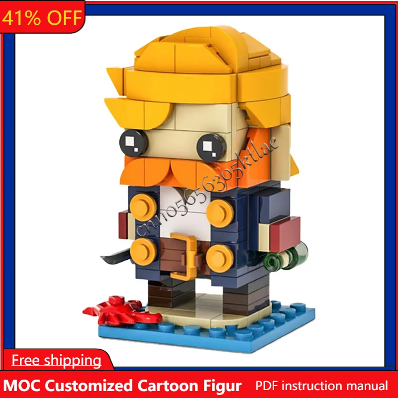 

161 Pcs MOC Movie Characters Threepwood Monkey Collect Series Vision Model Creative Birthday Set Cartoon Anim Figures Toys Gift