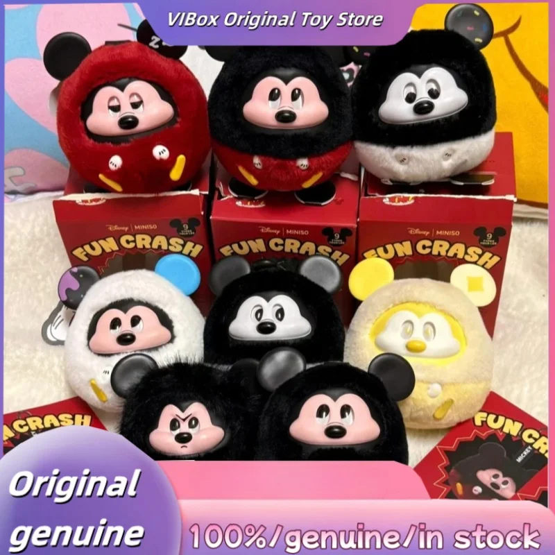 

Аутентичная серия Disney Mickey Fun Collision, слепая коробка, модная игровая виниловая плюшевая подвеска, подарок на день рождения ручной работы, загадочная коробка