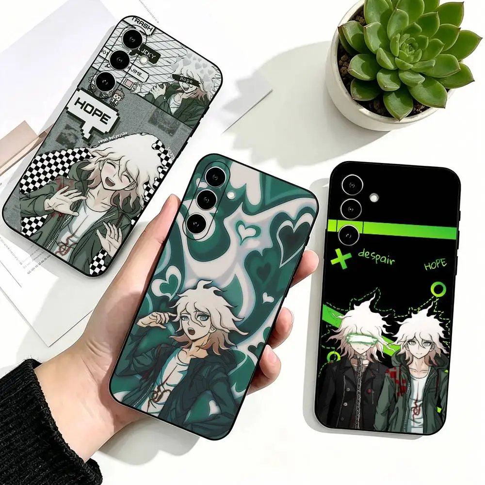 Danganronpa Nagito Komaeda Phone Case For Samsung Galaxy A73,A72,A71,A70,A53,A52,A51,Soft Silicone Black Cover
