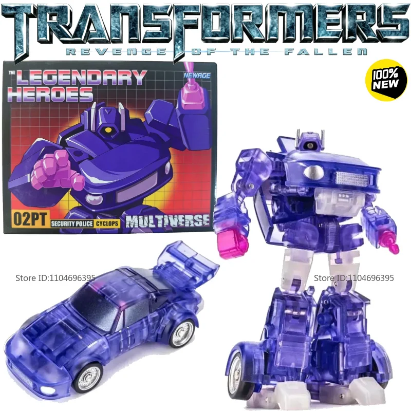 En stock: Transformador H02PT Vizla de escala pequeña, con espejo transparente y brazo largo, para colección de fans de anime, películas, estudios y robots, ideal para festividades.